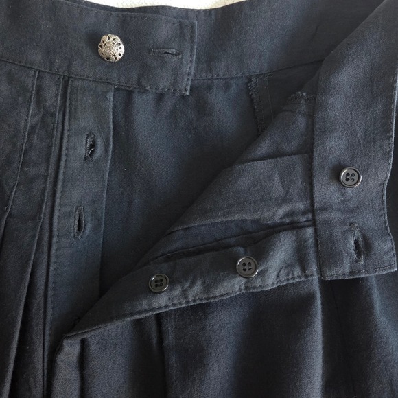 Wah Makers True West Outfitters Skirt Maxi Flare Dark Navy Vintage Womens 6 - Picture 11 of 11